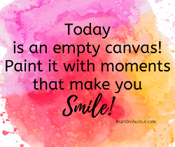 today is an empty canvas