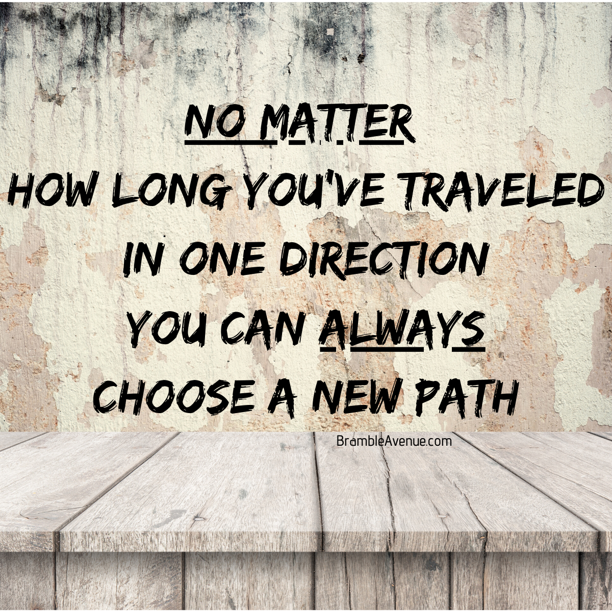 Choose a new path - Bramble Avenue