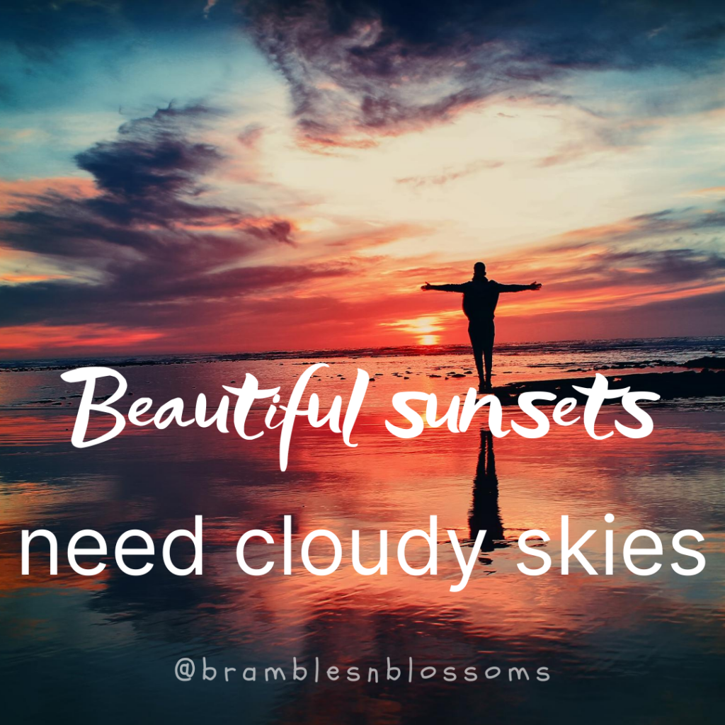 beautiful sunsets need cloudy skies