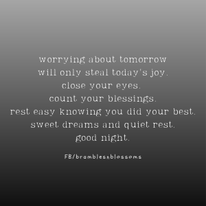 soothing good night quote