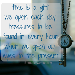 time is a gift, life is a treasure