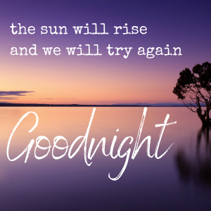 goodnight image and quote