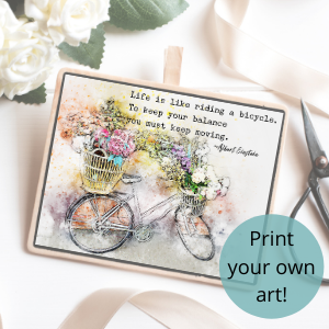 life is a balance free printable art quote