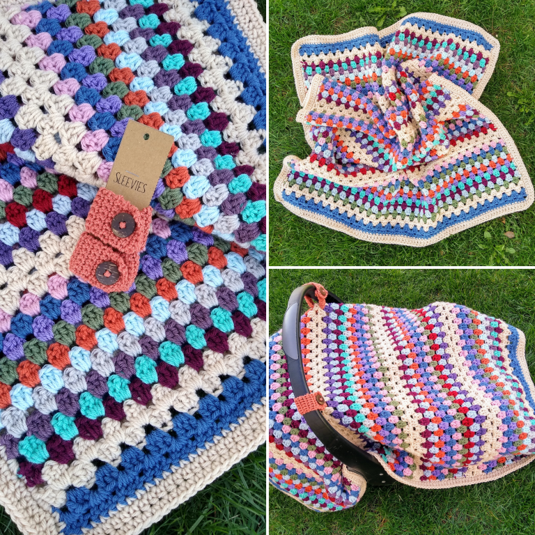 BOHO INFANT CARRIER COVER FREE CROCHET PATTERN